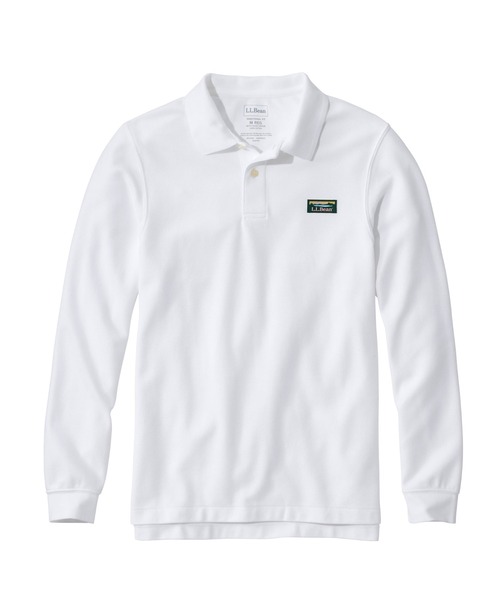 L.L.Bean(エルエルビーン)の「ジャパン・フィット プレミアム・ダブル・エル・ポロシャツ、長袖 カタディン・ロゴ・ラベル付き(ポロシャツ・メンズ・ブラック/ホワイト/ネイビー/インディゴブルー・MEDIUM/LARGE/X-LARGE/XX-LARGE/SMALL)」の2枚目の写真