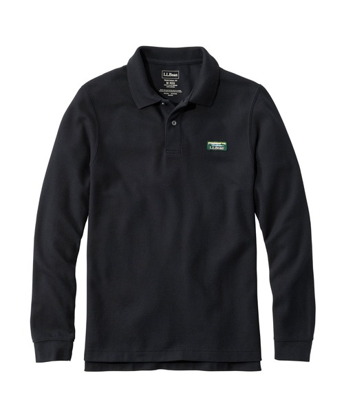L.L.Bean(エルエルビーン)の「ジャパン・フィット プレミアム・ダブル・エル・ポロシャツ、長袖 カタディン・ロゴ・ラベル付き(ポロシャツ・メンズ・ブラック/ホワイト/ネイビー/インディゴブルー・MEDIUM/LARGE/X-LARGE/XX-LARGE/SMALL)」の5枚目の写真