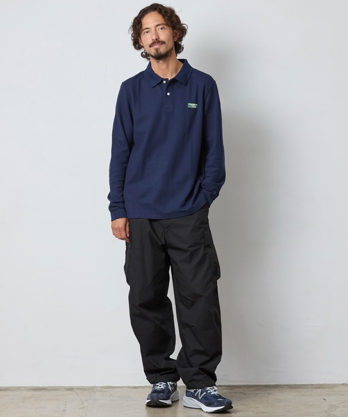 L.L.Bean(エルエルビーン)の「ジャパン・フィット プレミアム・ダブル・エル・ポロシャツ、長袖 カタディン・ロゴ・ラベル付き(ポロシャツ・メンズ・ブラック/ホワイト/ネイビー/インディゴブルー・MEDIUM/LARGE/X-LARGE/XX-LARGE/SMALL)」の20枚目の写真