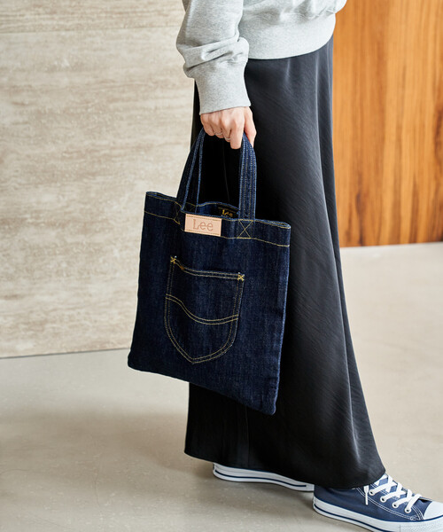 90's~ Lee めっちゃデカいデニムバッグ　Denim Bag Lee（リー） トートバッグ メンズ おしゃれ 大きめ A4 リメイク
