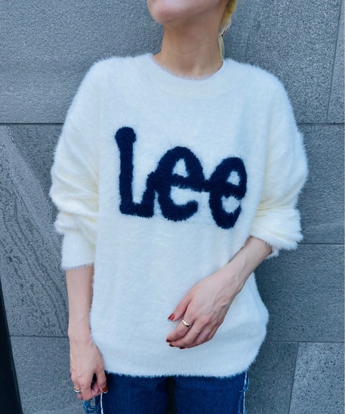 Lee（リー）の「LEE / LOGO KNIT / LT7232（ニット/セーター・レディース・ブラック/グレー/オフホワイト/ブルー・LARGE）」の12枚目の写真