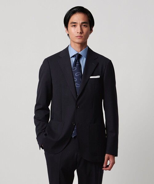 セール】3シーズン ツイル シングル2ボタン テーラードジャケット