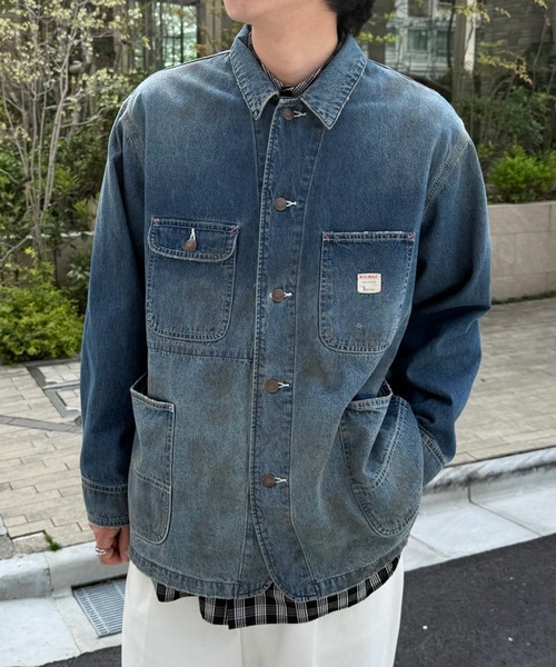 BIG MAC(ビッグマック)の「【BIG MAC】DENIM COVERALL(カバーオール・メンズ・ネイビー・M/L)」の4枚目の写真