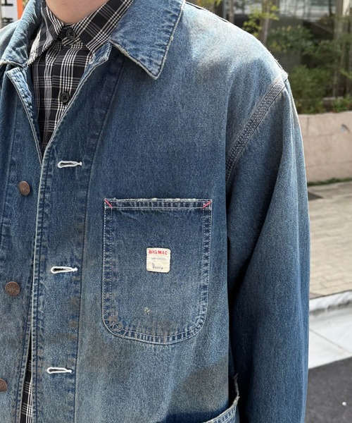 BIG MAC(ビッグマック)の「【BIG MAC】DENIM COVERALL(カバーオール・メンズ・ネイビー・M/L)」の2枚目の写真