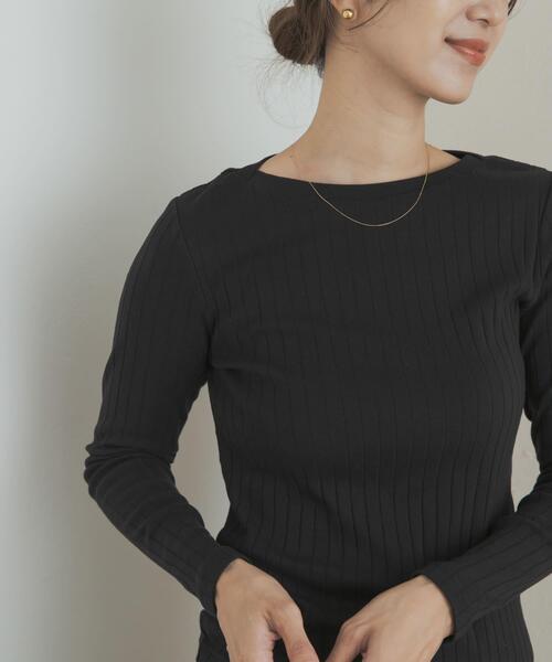 URBAN RESEARCH DOORS(アーバンリサーチドアーズ)の「針抜き長袖カットソー(Tシャツ/カットソー・レディース・レッド系その他/ホワイト系その他/ブラック/アイボリー・MEDIUM)」の11枚目の写真