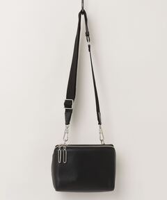 off-white ロゴテープナイロンショルダーバッグ ポーチ ブランド古着】ロゴテープナイロンショルダーバッグ ポーチ