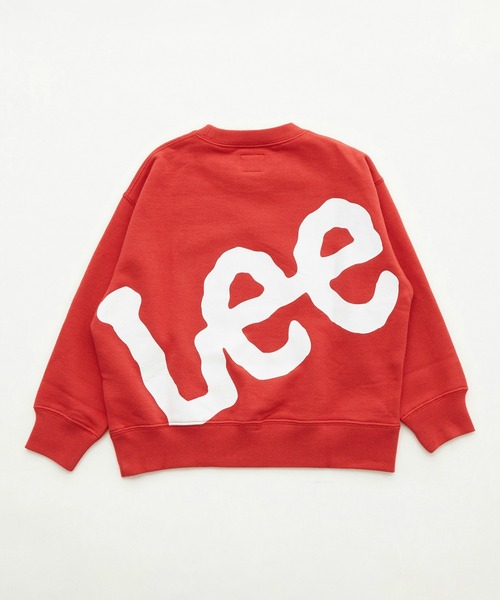 Lee(リー)の「Lee/リー【110-150cm】キッズ バックビッグロゴスウェット(スウェット・キッズ・レッド/グリーン/アイボリー/チャコールグレー・110/120/130/140/150)」の7枚目の写真