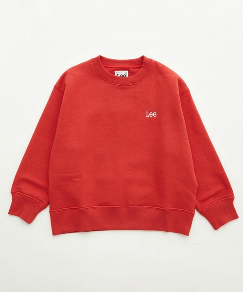 Lee(リー)の「Lee/リー【110-150cm】キッズ バックビッグロゴスウェット(スウェット・キッズ・レッド/グリーン/アイボリー/チャコールグレー・110/120/130/140/150)」の8枚目の写真