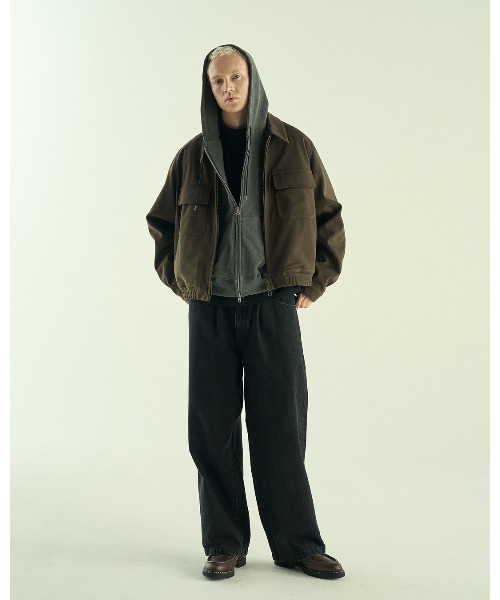 VICTIM（ヴィクティム）の「VICTIM ヴィクティム / SHORT ZIP PARKA ショートジップパーカー / VTM-25-CS-101（パーカー・メンズ・ブラック/グレー/ライトグレー・1/2/3）」の13枚目の写真