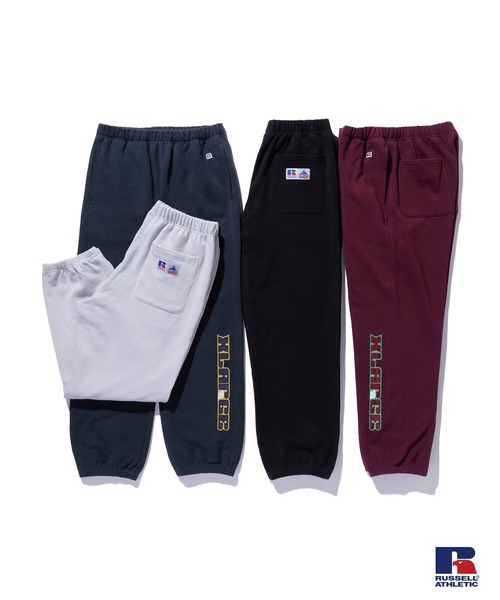 Russell Athletic（ラッセルアスレティック）の「XLARGE×RUSSELL ATHLETIC SWEAT PANTS（スウェットパンツ・メンズ・ブラック/グレー/ネイビー/バーガンディー・XL/L/M/S）」の5枚目の写真