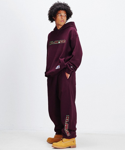 Russell Athletic（ラッセルアスレティック）の「XLARGE×RUSSELL ATHLETIC SWEAT PANTS（スウェットパンツ・メンズ・ブラック/グレー/ネイビー/バーガンディー・XL/L/M/S）」の7枚目の写真