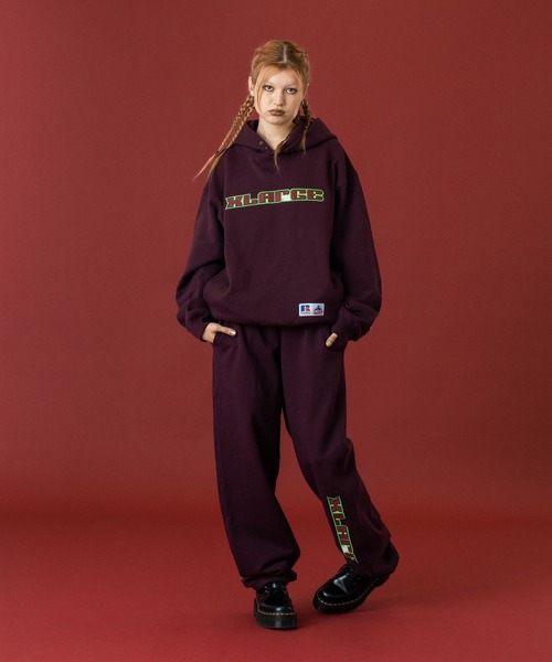 Russell Athletic（ラッセルアスレティック）の「XLARGE×RUSSELL ATHLETIC SWEAT PANTS（スウェットパンツ・メンズ・ブラック/グレー/ネイビー/バーガンディー・XL/L/M/S）」の8枚目の写真