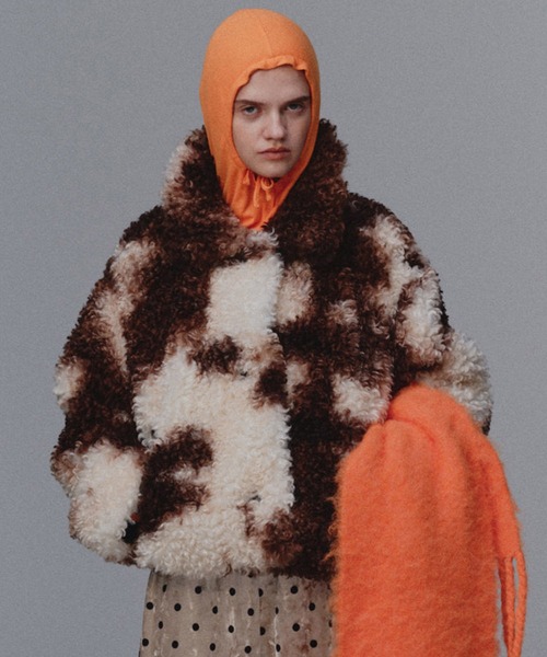 Animal Pattern Faux Fur Coat / アニマルパターンフェイクファー