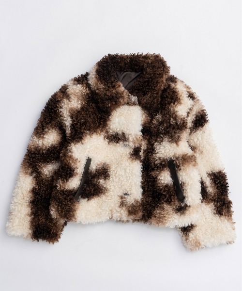 MAISON SPECIAL(メゾンスペシャル)の「Animal Pattern Faux Fur Coat / アニマルパターンフェイクファーコート(ブルゾン・レディース・マルチ/ブラウン・FREE)」の11枚目の写真