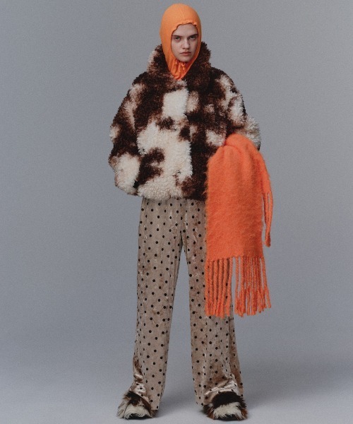 Animal Pattern Faux Fur Coat / アニマルパターンフェイクファー