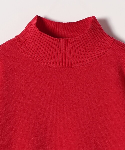 SHIPS any:〈洗濯機可能〉ハイネック ボリュームスリーブ ロングリブ