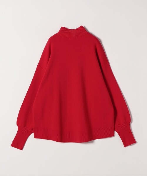 SHIPS any:〈洗濯機可能〉ハイネック ボリュームスリーブ ロングリブ