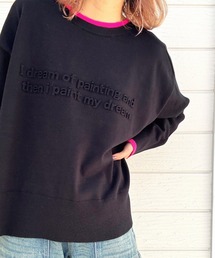 Q | エンボスロゴニット(ニット/セーター)