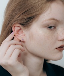 Carmelo(カーメロ)の925 Cubic zirconia mini square earring / スクエア ミニピアス(ピアス(片耳用))