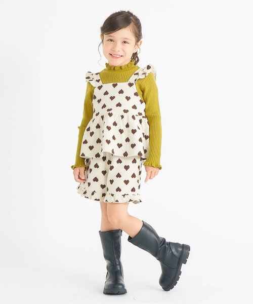 apres les cours（アプレレクール）の「【ジュニア対応】フリルリブニット（ニット/セーター・キッズ・アイボリー/グレー/マスタード・90/100/120/130/140/80/110）」の11枚目の写真