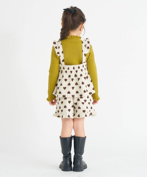 apres les cours（アプレレクール）の「【ジュニア対応】フリルリブニット（ニット/セーター・キッズ・アイボリー/グレー/マスタード・90/100/120/130/140/80/110）」の12枚目の写真