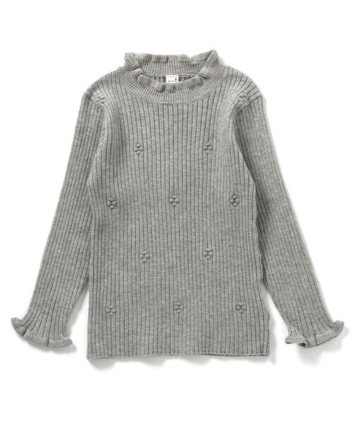 apres les cours（アプレレクール）の「【ジュニア対応】フリルリブニット（ニット/セーター・キッズ・アイボリー/グレー/マスタード・90/100/120/130/140/80/110）」の17枚目の写真