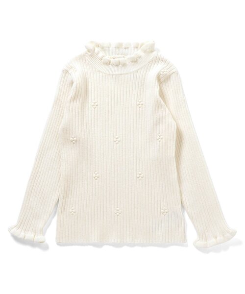 apres les cours（アプレレクール）の「【ジュニア対応】フリルリブニット（ニット/セーター・キッズ・アイボリー/グレー/マスタード・90/100/120/130/140/80/110）」の18枚目の写真