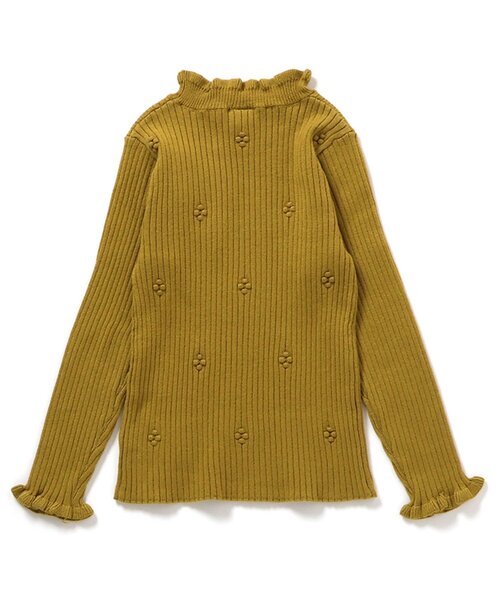 apres les cours（アプレレクール）の「【ジュニア対応】フリルリブニット（ニット/セーター・キッズ・アイボリー/グレー/マスタード・90/100/120/130/140/80/110）」の20枚目の写真