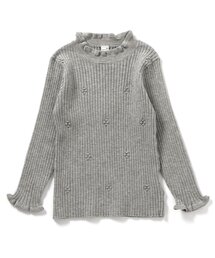 apres les cours | 【ジュニア対応】フリルリブニット(ニット/セーター)