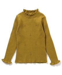 apres les cours | 【ジュニア対応】フリルリブニット(ニット/セーター)