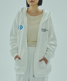 ROSE BUD | PATCH EMBROIDERY ZIP HOODIE(パーカー)