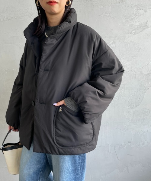 ORCIVAL/オーシバル] 中綿入り スタンドネックブルゾン（ブルゾン