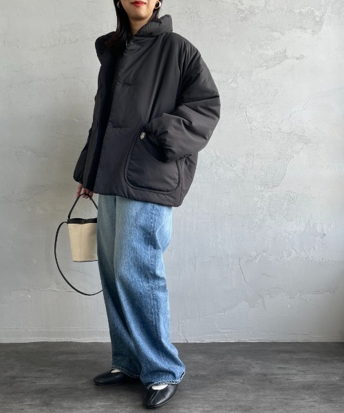 ORCIVAL（オーシバル）の「[ORCIVAL/オーシバル] 中綿入り スタンドネックブルゾン（ブルゾン・レディース・ブラック・1）」の11枚目の写真