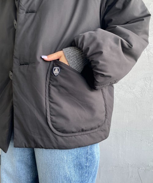 ORCIVAL（オーシバル）の「[ORCIVAL/オーシバル] 中綿入り スタンドネックブルゾン（ブルゾン・レディース・ブラック・1）」の7枚目の写真