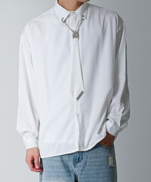 BENUSTA（ベヌスタ）の「A'GEM/9 × .kom 『BENUSTA/ベヌスタ』Chain Tie Design Shirt/チェーンタイデザインシャツ（シャツ/ブラウス）」