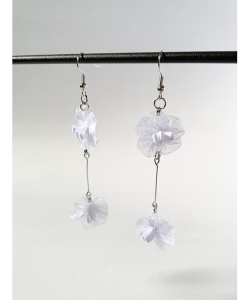 tone(トーン)の「【TOMEI LAB】フラワー 二連 ピアス(MA)(ピアス(両耳用)・レディース・ピンク系その他2/パープル/グレー系その他/ピンク系その他/ホワイト・FREE)」の13枚目の写真
