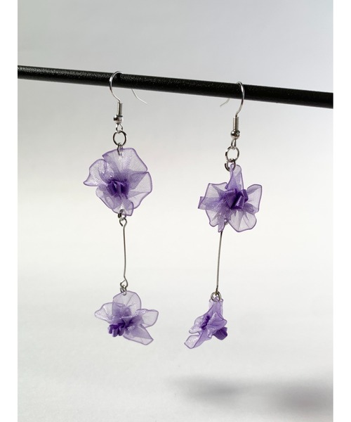 tone(トーン)の「【TOMEI LAB】フラワー 二連 ピアス(MA)(ピアス(両耳用)・レディース・ピンク系その他2/パープル/グレー系その他/ピンク系その他/ホワイト・FREE)」の14枚目の写真
