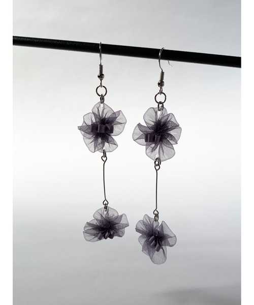 tone(トーン)の「【TOMEI LAB】フラワー 二連 ピアス(MA)(ピアス(両耳用)・レディース・ピンク系その他2/パープル/グレー系その他/ピンク系その他/ホワイト・FREE)」の16枚目の写真