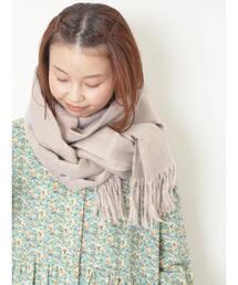 Samansa Mos2 | 【帯電防止/ウォッシャブル】リバーシブル無地ストール(ストール/ショール)