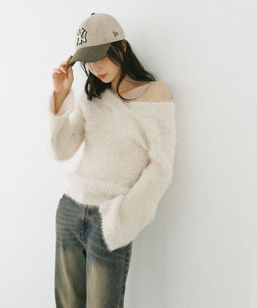 Heather（ヘザー）の「【NEW ERA/ニューエラ/Heather別注】サガラ刺繍CAP　587753（キャップ・レディース・ネイビー/ベージュ・ONE SIZE）」の16枚目の写真