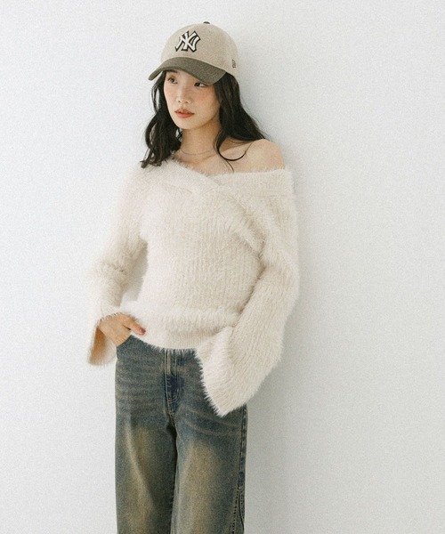 Heather（ヘザー）の「【NEW ERA/ニューエラ/Heather別注】サガラ刺繍CAP　587753（キャップ・レディース・ネイビー/ベージュ・ONE SIZE）」の18枚目の写真