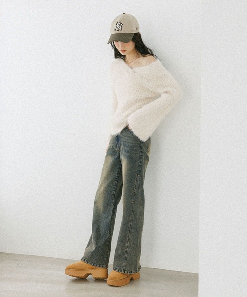 Heather（ヘザー）の「【NEW ERA/ニューエラ/Heather別注】サガラ刺繍CAP　587753（キャップ・レディース・ネイビー/ベージュ・ONE SIZE）」の19枚目の写真