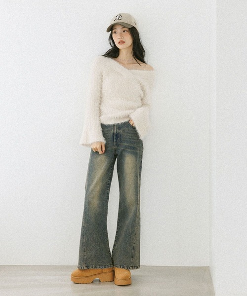 Heather（ヘザー）の「【NEW ERA/ニューエラ/Heather別注】サガラ刺繍CAP　587753（キャップ・レディース・ネイビー/ベージュ・ONE SIZE）」の20枚目の写真