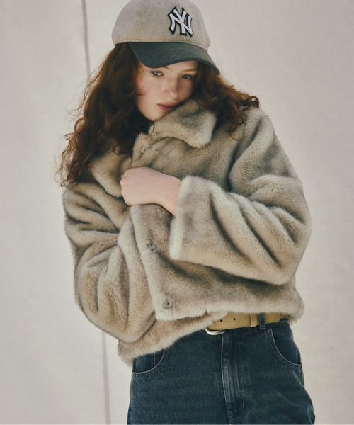 Heather（ヘザー）の「【NEW ERA/ニューエラ/Heather別注】サガラ刺繍CAP　587753（キャップ・レディース・ネイビー/ベージュ・ONE SIZE）」の7枚目の写真