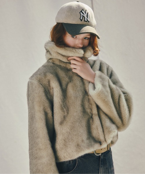 Heather（ヘザー）の「【NEW ERA/ニューエラ/Heather別注】サガラ刺繍CAP　587753（キャップ・レディース・ネイビー/ベージュ・ONE SIZE）」の6枚目の写真