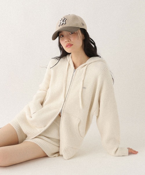 Heather（ヘザー）の「【NEW ERA/ニューエラ/Heather別注】サガラ刺繍CAP　587753（キャップ・レディース・ネイビー/ベージュ・ONE SIZE）」の8枚目の写真