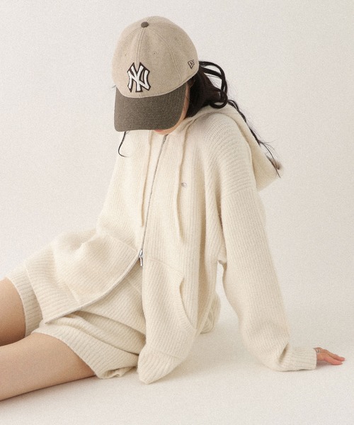 Heather（ヘザー）の「【NEW ERA/ニューエラ/Heather別注】サガラ刺繍CAP　587753（キャップ・レディース・ネイビー/ベージュ・ONE SIZE）」の9枚目の写真