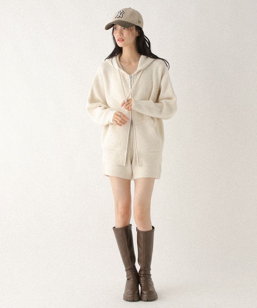 Heather（ヘザー）の「【NEW ERA/ニューエラ/Heather別注】サガラ刺繍CAP　587753（キャップ・レディース・ネイビー/ベージュ・ONE SIZE）」の10枚目の写真