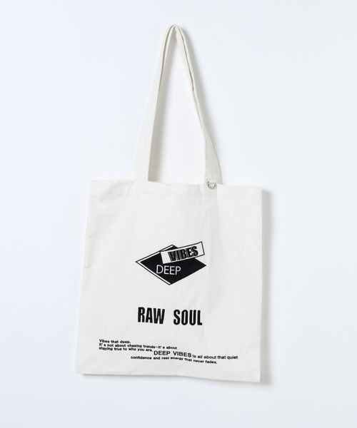 JEANASIS（ジーナシス）の「シシュウデザインロゴトート/607202（トートバッグ・レディース・ホワイト/ブラック・FREE）」の2枚目の写真