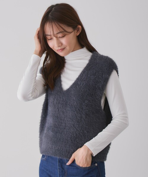 シャギーニットベスト（ベスト）｜Jayro（ジャイロ）の